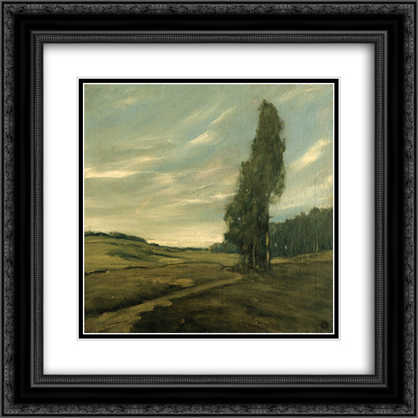 Contra Costa Landscape 20x20 Black Ornate Wood Framed Art Print Poster with Double Matting by Martinez, Xavier