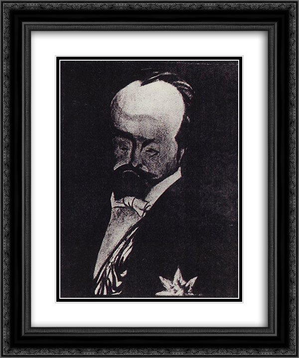 Finance Minister V.N. Kokovtsoff 20x24 Black Ornate Wood Framed Art Print Poster with Double Matting by Kustodiev, Boris