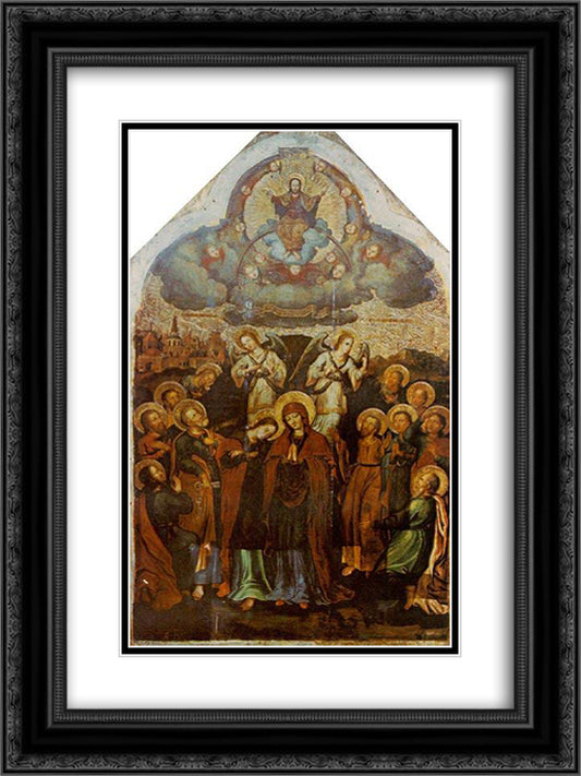 Ascension. 18x24 Black Ornate Wood Framed Art Print Poster with Double Matting by Kondzelevych, Yov