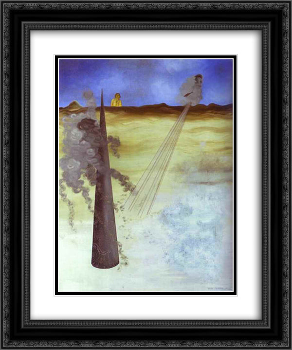 I Came Like I Promised 20x24 Black Ornate Wood Framed Art Print Poster with Double Matting by Tanguy, Yves