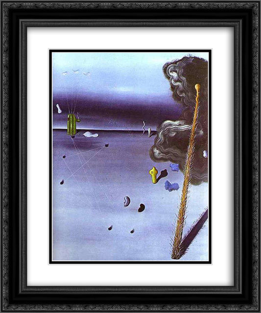 Mama, Papa is Wounded! 20x24 Black Ornate Wood Framed Art Print Poster with Double Matting by Tanguy, Yves