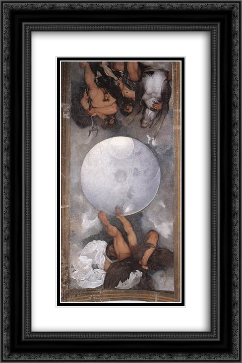 Jupiter, Neptune and Pluto 16x24 Black Ornate Wood Framed Art Print Poster with Double Matting by Caravaggio