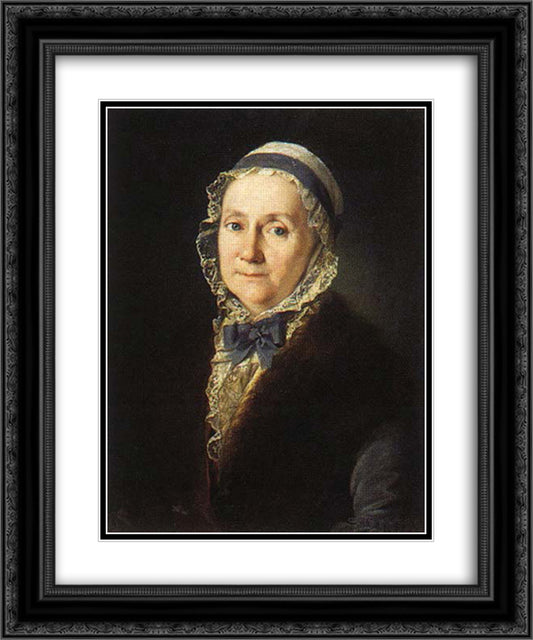 Teresa Schnee 20x24 Black Ornate Wood Framed Art Print Poster with Double Matting by Christineck, Carl Ludwig