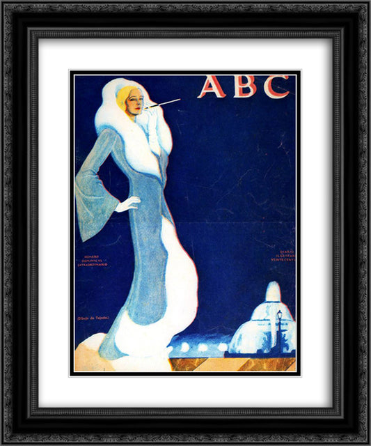 Cover for 'ABC' 20x24 Black Ornate Wood Framed Art Print Poster with Double Matting by Tejada, Carlos Saenz de