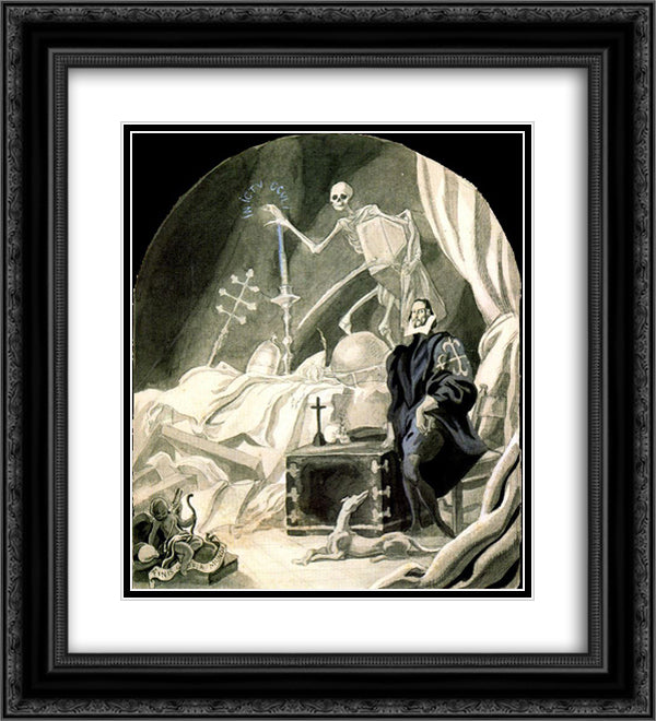 Don Juan. Illustration. 20x22 Black Ornate Wood Framed Art Print Poster with Double Matting by Tejada, Carlos Saenz de