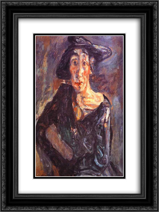 Desolation 18x24 Black Ornate Wood Framed Art Print Poster with Double Matting by Soutine, Chaim