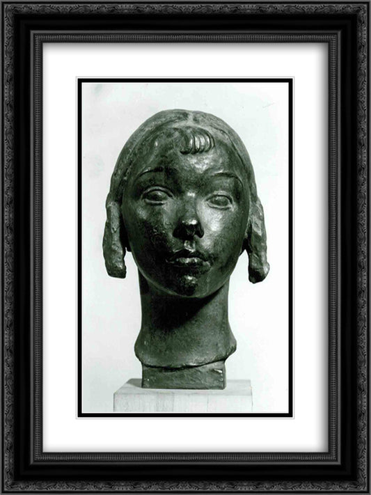 Cra-Cra 18x24 Black Ornate Wood Framed Art Print Poster with Double Matting by Despiau, Charles