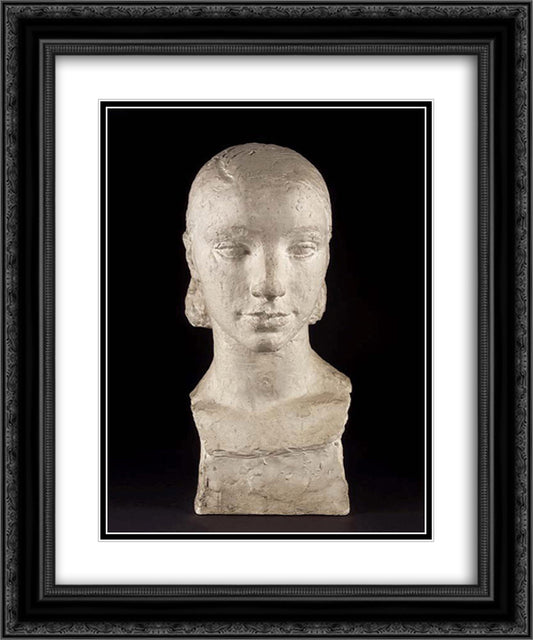 Dominique Jeanes 20x24 Black Ornate Wood Framed Art Print Poster with Double Matting by Despiau, Charles