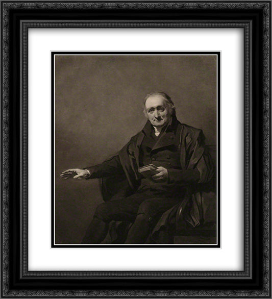 Alexander Adam 20x22 Black Ornate Wood Framed Art Print Poster with Double Matting by Turner, Charles