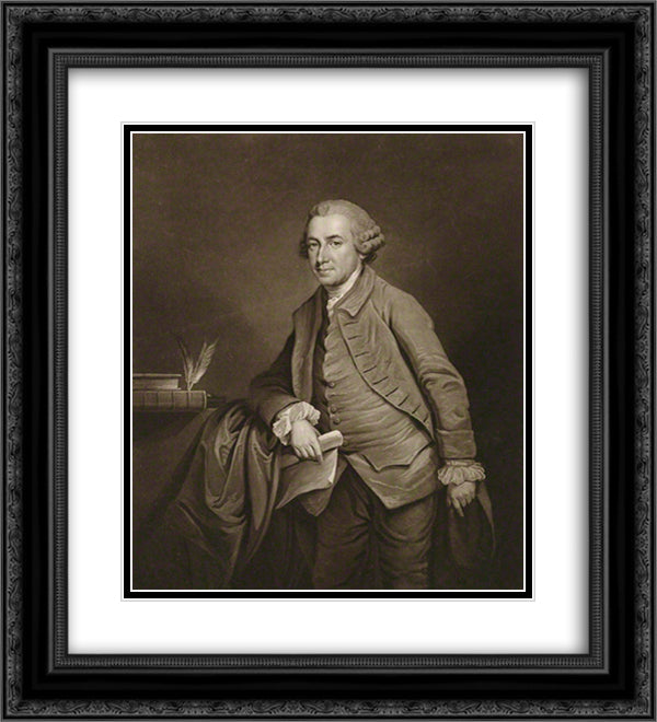 Anthony Champion 20x22 Black Ornate Wood Framed Art Print Poster with Double Matting by Turner, Charles