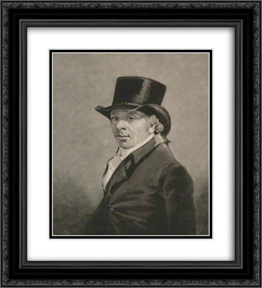 Colonel H. Campbell 20x22 Black Ornate Wood Framed Art Print Poster with Double Matting by Turner, Charles