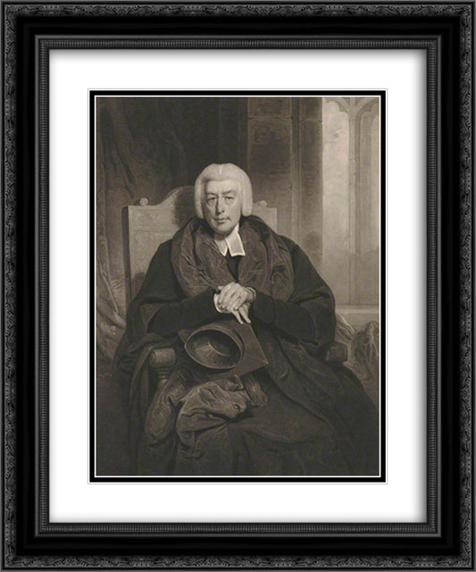 Cyril Jackson 20x24 Black Ornate Wood Framed Art Print Poster with Double Matting by Turner, Charles