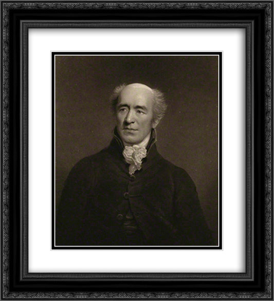 David Pike Watts 20x22 Black Ornate Wood Framed Art Print Poster with Double Matting by Turner, Charles