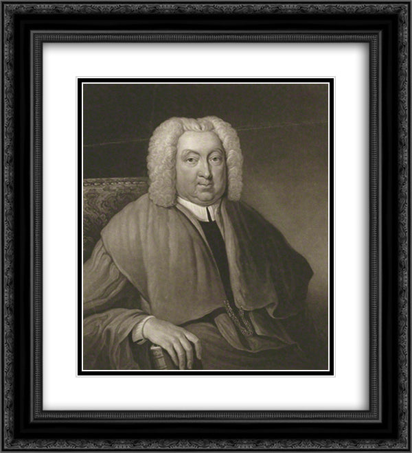 Edward Hawarden 20x22 Black Ornate Wood Framed Art Print Poster with Double Matting by Turner, Charles