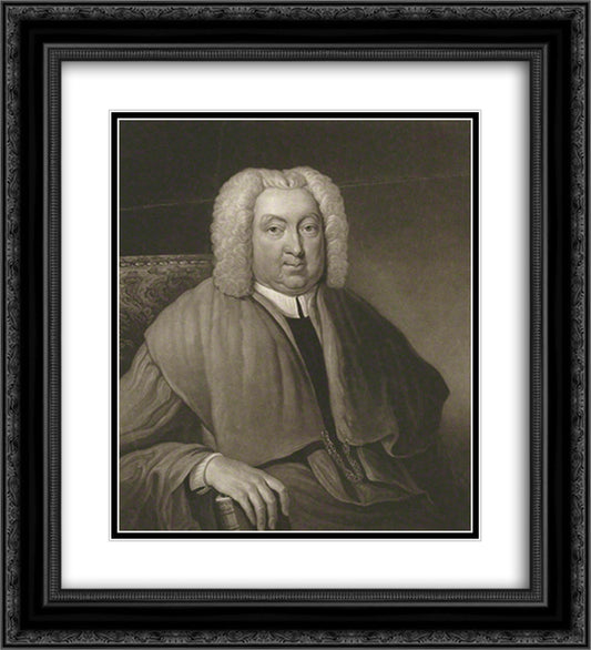 Edward Hawarden 20x22 Black Ornate Wood Framed Art Print Poster with Double Matting by Turner, Charles