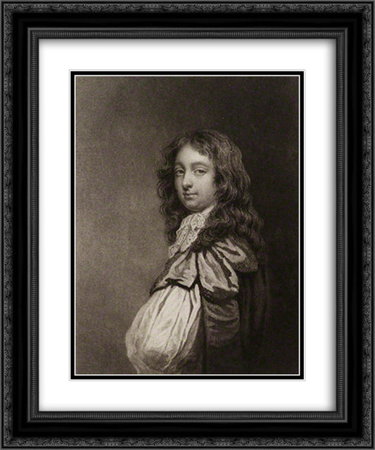 Forde Grey, Earl of Tankerville 20x24 Black Ornate Wood Framed Art Print Poster with Double Matting by Turner, Charles