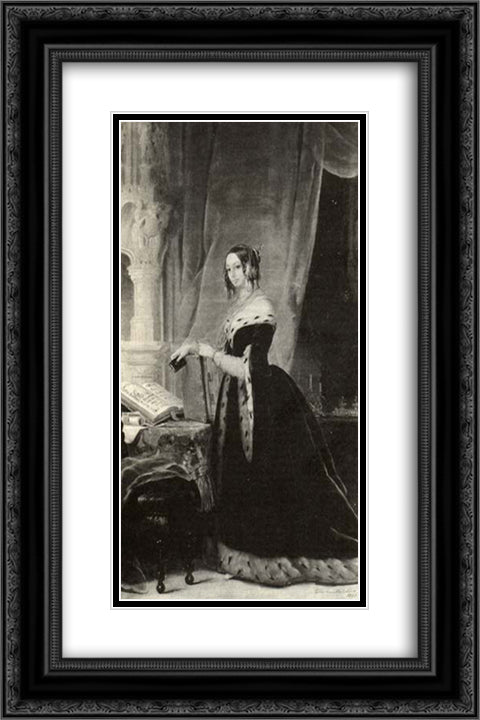 Olga Ivanovna Orlova-Davydova (Baryatinsky) 16x24 Black Ornate Wood Framed Art Print Poster with Double Matting by Robertson, Christina