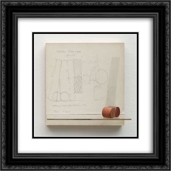 Reach 20x20 Black Ornate Wood Framed Art Print Poster with Double Matting by Wilmarth, Christopher