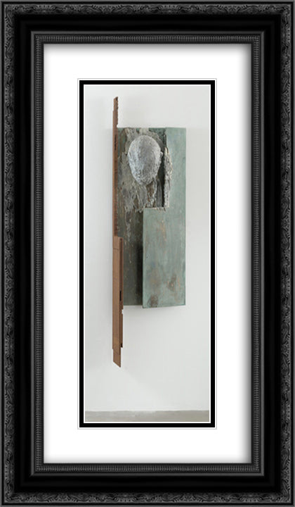 Self - Portrait with Sliding Light 14x24 Black Ornate Wood Framed Art Print Poster with Double Matting by Wilmarth, Christopher