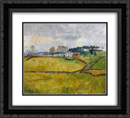 Cumberland Landscape (Northrigg Hill) 22x20 Black Ornate Wood Framed Art Print Poster with Double Matting by Wood, Christopher