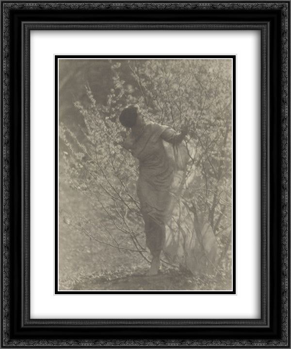 Untitled 20x24 Black Ornate Wood Framed Art Print Poster with Double Matting by White, Clarence