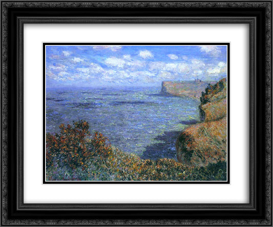 View Taken from Greinval 24x20 Black Ornate Wood Framed Art Print Poster with Double Matting by Monet, Claude