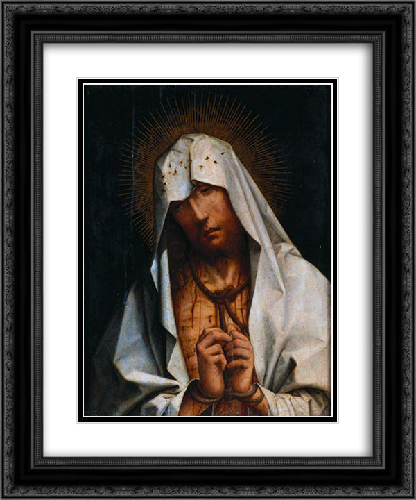 Ecce Homo 20x24 Black Ornate Wood Framed Art Print Poster with Double Matting by Figueiredo, Cristovao de