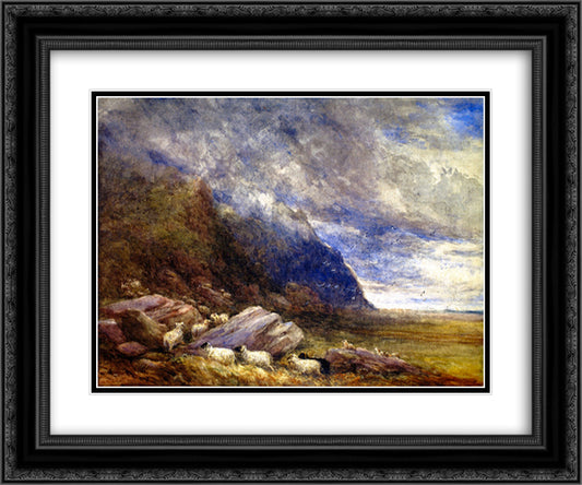 Penman Bach 24x20 Black Ornate Wood Framed Art Print Poster with Double Matting by Cox, David