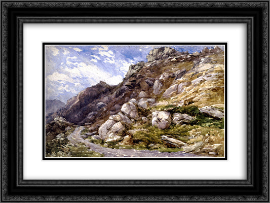 View near Bettws-y-Coed 24x18 Black Ornate Wood Framed Art Print Poster with Double Matting by Cox, David