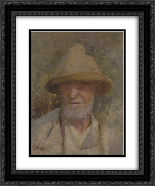 John Dougherty 20x24 Black Ornate Wood Framed Art Print Poster with Double Matting by Davies, David