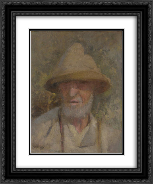John Dougherty 20x24 Black Ornate Wood Framed Art Print Poster with Double Matting by Davies, David