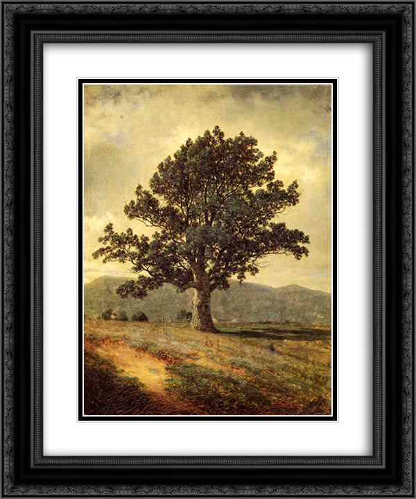Joyceville, Connecticut 20x24 Black Ornate Wood Framed Art Print Poster with Double Matting by Johnson, David