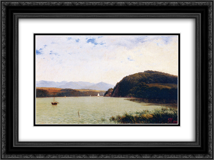 Marlborough 24x18 Black Ornate Wood Framed Art Print Poster with Double Matting by Johnson, David