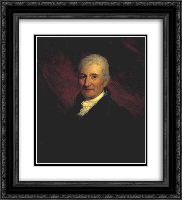 Sir Robert Liston, Diplomat 20x22 Black Ornate Wood Framed Art Print Poster with Double Matting by Wilkie, David