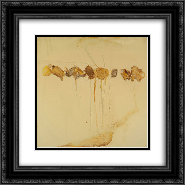 Cheese Race 20x20 Black Ornate Wood Framed Art Print Poster with Double Matting by Roth, Dieter