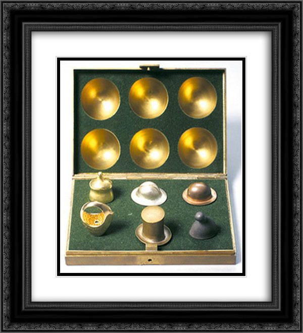 Hat Ring 20x22 Black Ornate Wood Framed Art Print Poster with Double Matting by Roth, Dieter