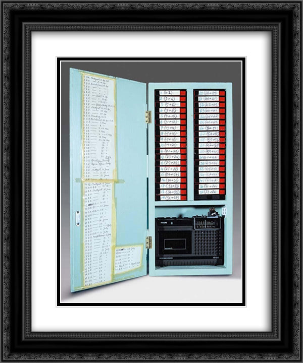 Lorelei, The Long Distance Sonata 20x24 Black Ornate Wood Framed Art Print Poster with Double Matting by Roth, Dieter
