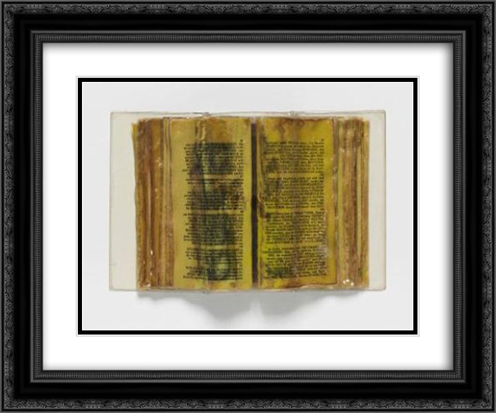 Poemetrie 24x20 Black Ornate Wood Framed Art Print Poster with Double Matting by Roth, Dieter