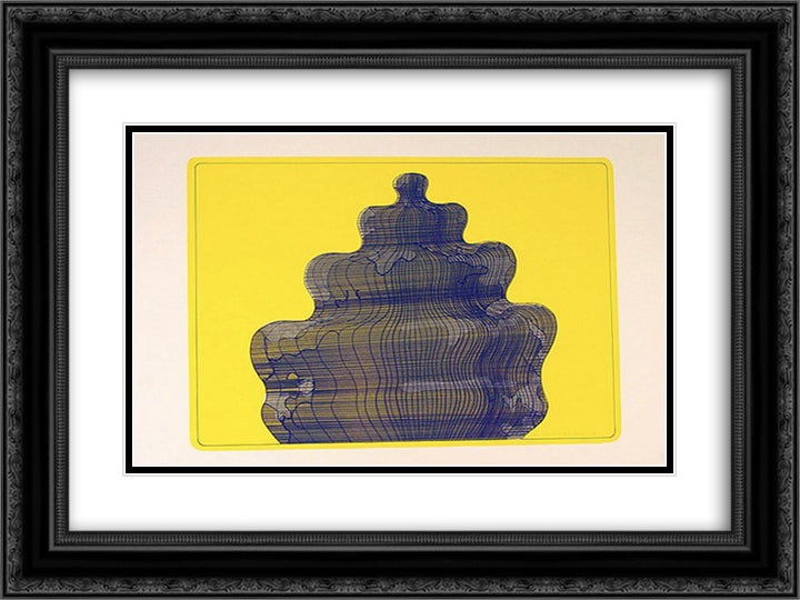 Torte in der Sonne (Fancy - Cake In the Sun) 24x18 Black Ornate Wood Framed Art Print Poster with Double Matting by Roth, Dieter