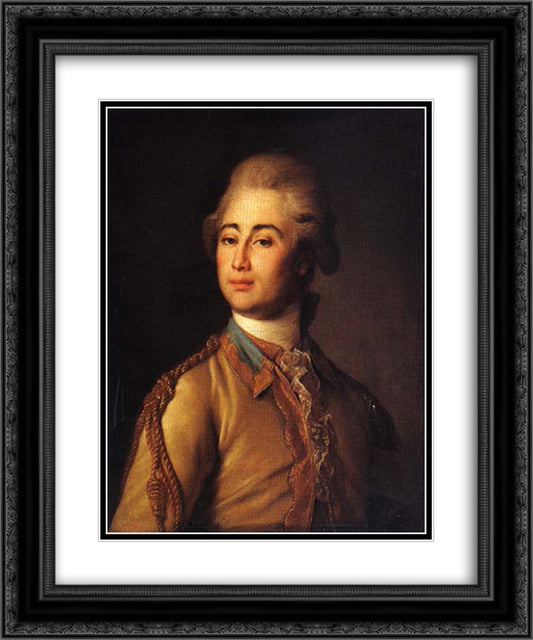 Alexander Lanskoy 20x24 Black Ornate Wood Framed Art Print Poster with Double Matting by Levitzky, Dmitry