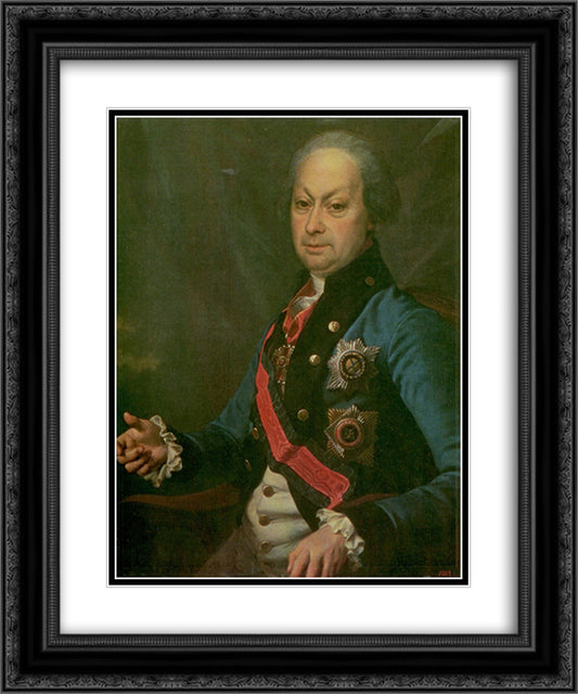 Melgunov, Alexei Petrovich, Governor-General Yaroslavl and Vologda 20x24 Black Ornate Wood Framed Art Print Poster with Double Matting by Levitzky, Dmitry