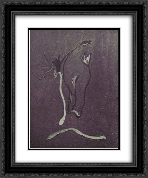 Disorders Provoked by Venus (Surautomatism) 20x24 Black Ornate Wood Framed Art Print Poster with Double Matting by Trost, Dolfi