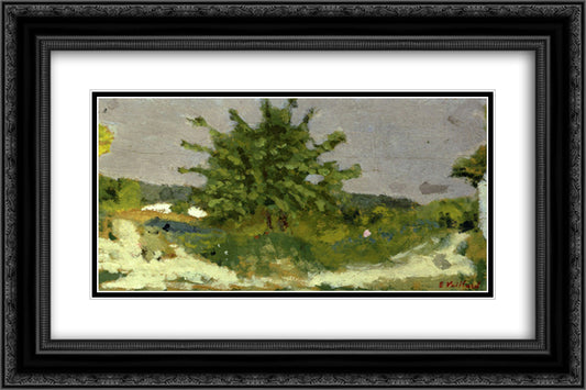 First Fruit 24x16 Black Ornate Wood Framed Art Print Poster with Double Matting by Vuillard, Edouard