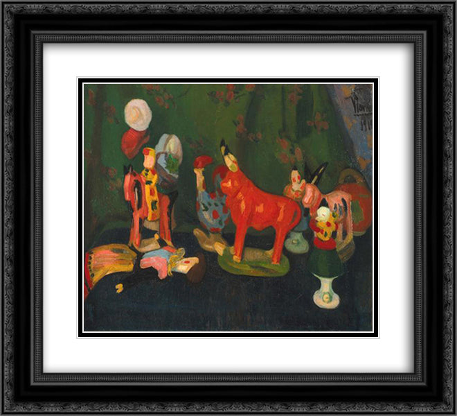Louca de Barcelos 22x20 Black Ornate Wood Framed Art Print Poster with Double Matting by Viana, Eduardo