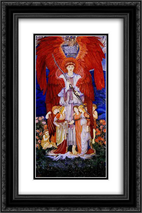 Love 16x24 Black Ornate Wood Framed Art Print Poster with Double Matting by Burne Jones, Edward