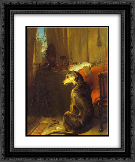 High Life 20x24 Black Ornate Wood Framed Art Print Poster with Double Matting by Landseer, Edwin Henry