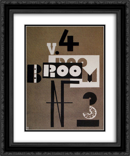 Cover of Broom 20x24 Black Ornate Wood Framed Art Print Poster with Double Matting by Lissitzky, El