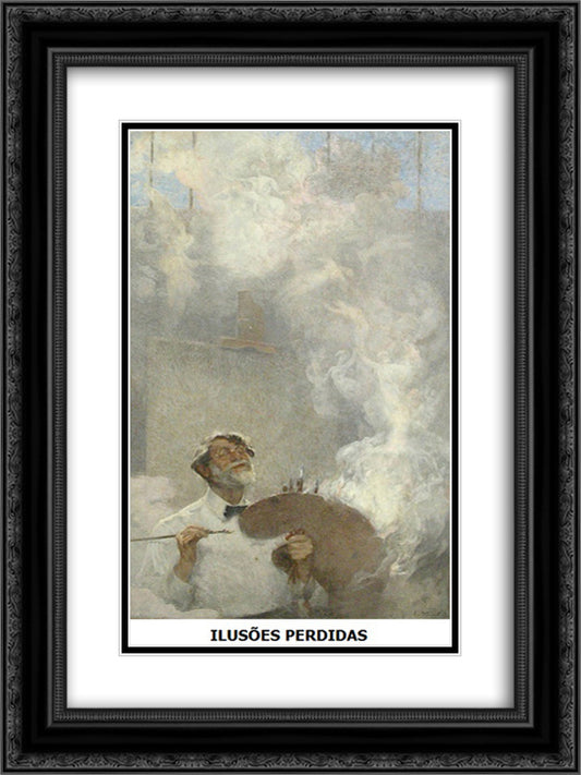 Ilusoes Perdidas 18x24 Black Ornate Wood Framed Art Print Poster with Double Matting by Visconti, Eliseu