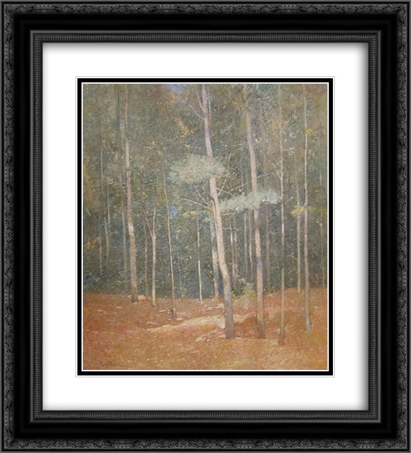 Landscape 20x22 Black Ornate Wood Framed Art Print Poster with Double Matting by Carlsen, Emil