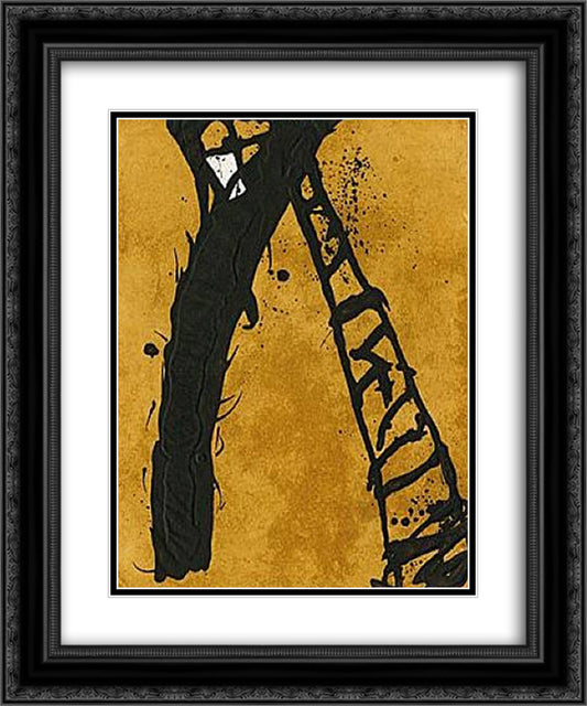 211990 20x24 Black Ornate Wood Framed Art Print Poster with Double Matting by Schumacher, Emil